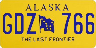 AK license plate GDZ766