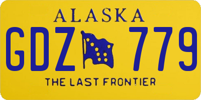 AK license plate GDZ779