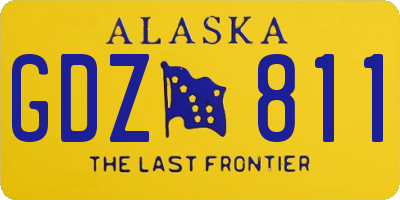 AK license plate GDZ811