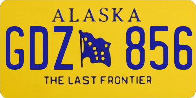 AK license plate GDZ856