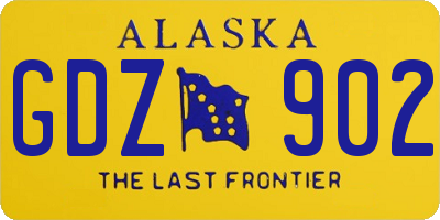 AK license plate GDZ902