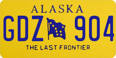 AK license plate GDZ904