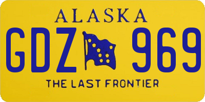 AK license plate GDZ969