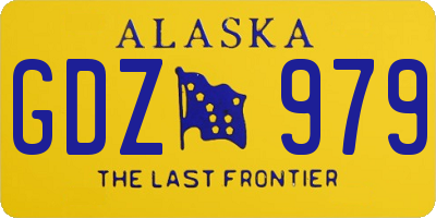 AK license plate GDZ979