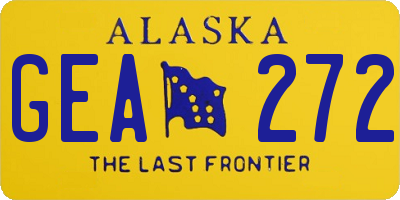 AK license plate GEA272