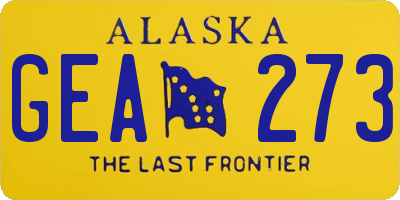 AK license plate GEA273