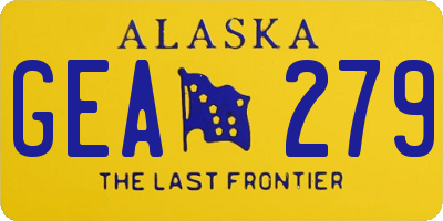 AK license plate GEA279