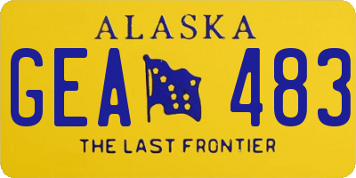 AK license plate GEA483