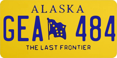 AK license plate GEA484