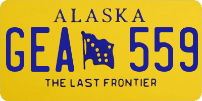 AK license plate GEA559
