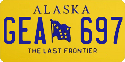 AK license plate GEA697