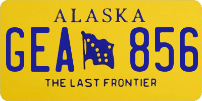 AK license plate GEA856