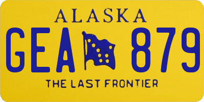 AK license plate GEA879