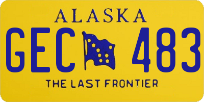 AK license plate GEC483