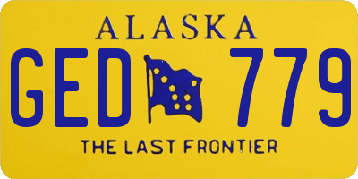 AK license plate GED779