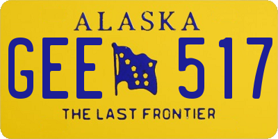 AK license plate GEE517