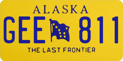 AK license plate GEE811