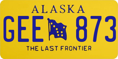 AK license plate GEE873