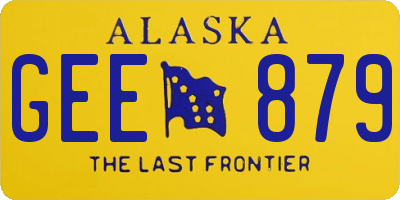 AK license plate GEE879