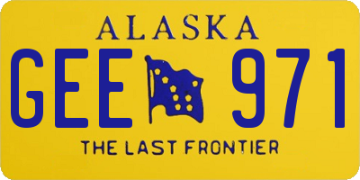AK license plate GEE971