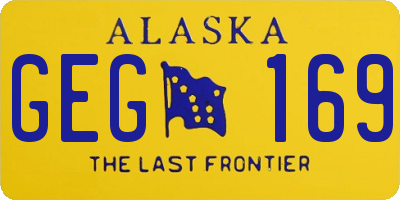 AK license plate GEG169