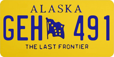 AK license plate GEH491