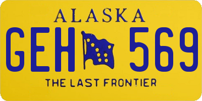 AK license plate GEH569