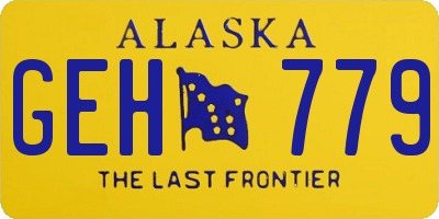 AK license plate GEH779