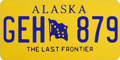 AK license plate GEH879