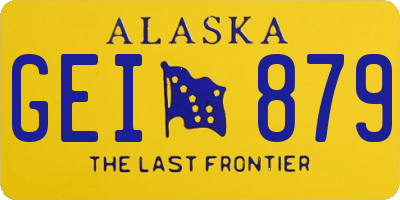 AK license plate GEI879