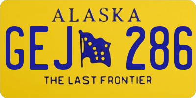 AK license plate GEJ286