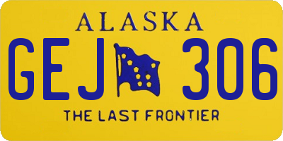 AK license plate GEJ306