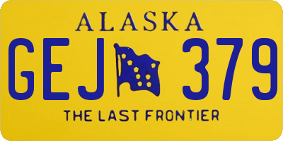 AK license plate GEJ379