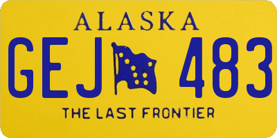 AK license plate GEJ483