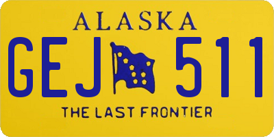 AK license plate GEJ511