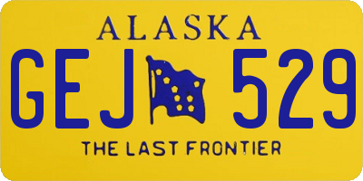 AK license plate GEJ529