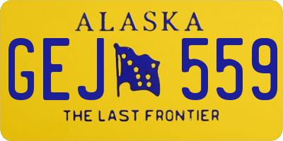 AK license plate GEJ559