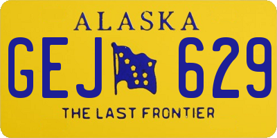 AK license plate GEJ629