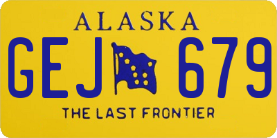 AK license plate GEJ679