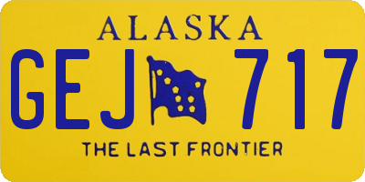 AK license plate GEJ717