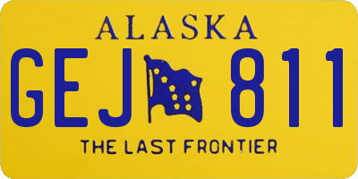 AK license plate GEJ811