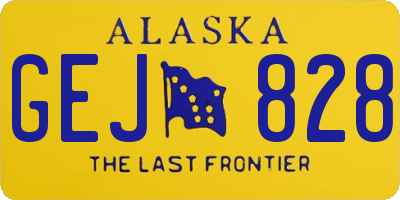 AK license plate GEJ828