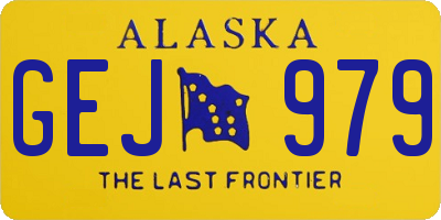 AK license plate GEJ979