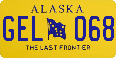 AK license plate GEL068