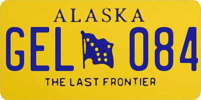 AK license plate GEL084