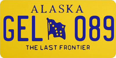 AK license plate GEL089