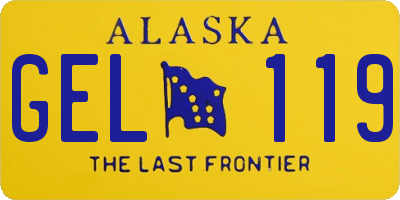 AK license plate GEL119