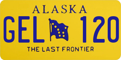 AK license plate GEL120