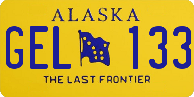 AK license plate GEL133