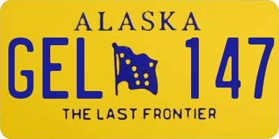 AK license plate GEL147
